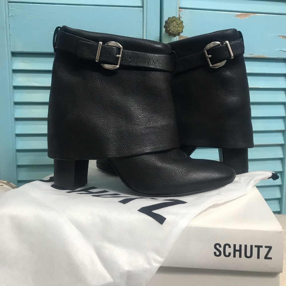 ❤️SCHUTZ❤️ Black...Mini Floater Batido Preto Boots